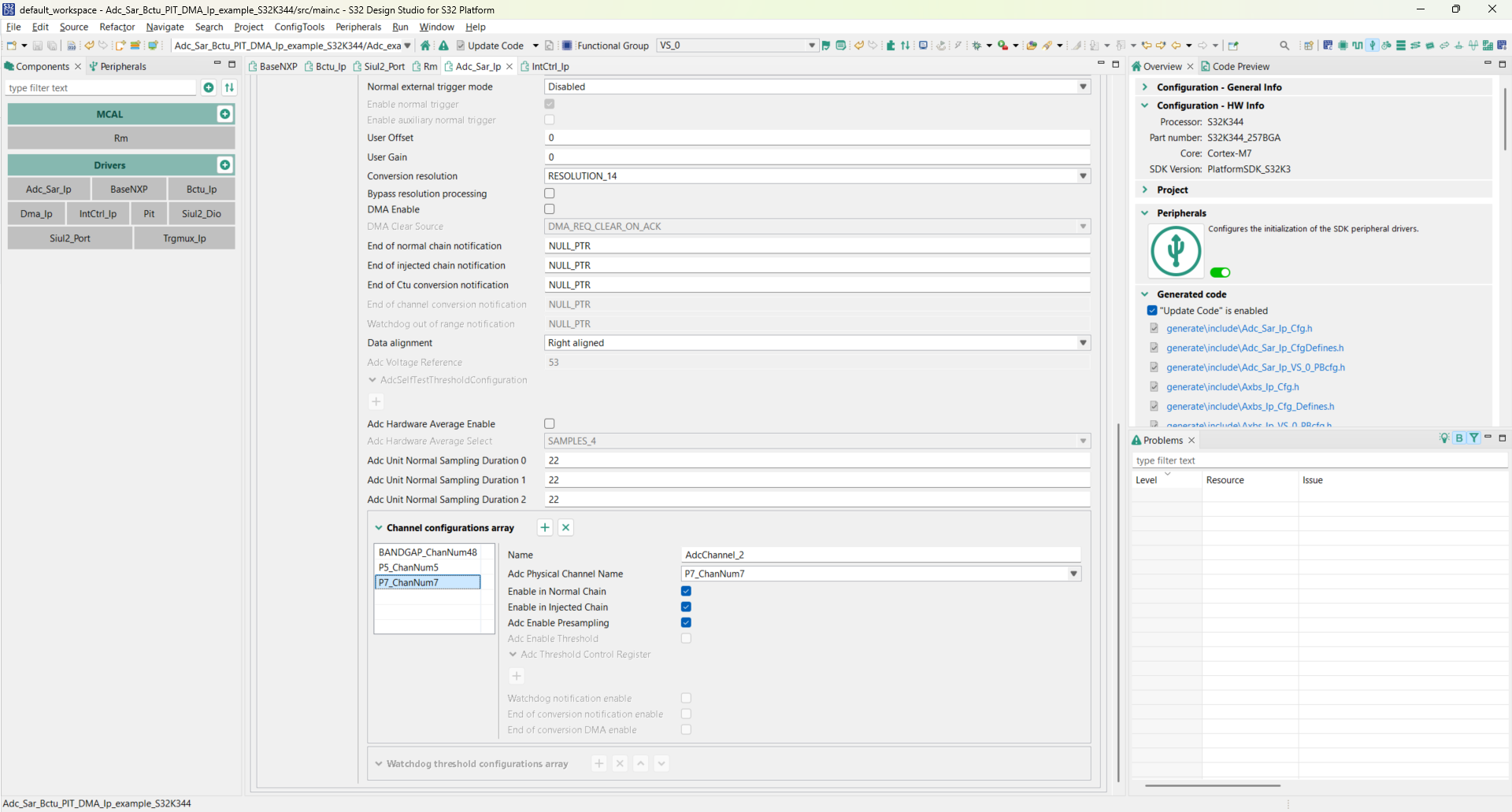 ADC sar example for the S32k3XX - NXP Community