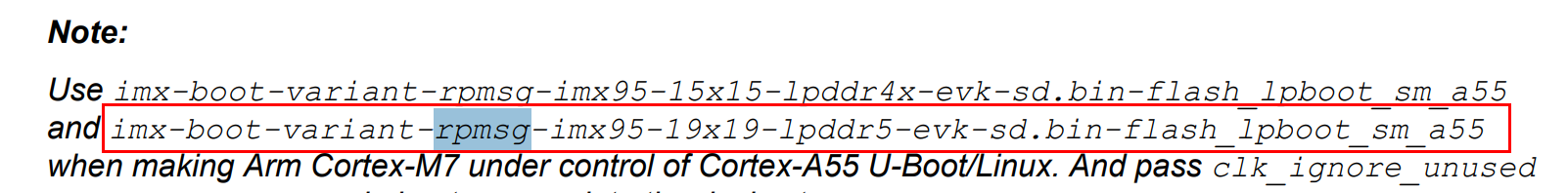Re: I.MX9596 M7 core how to manually or automatically load in uboot ...