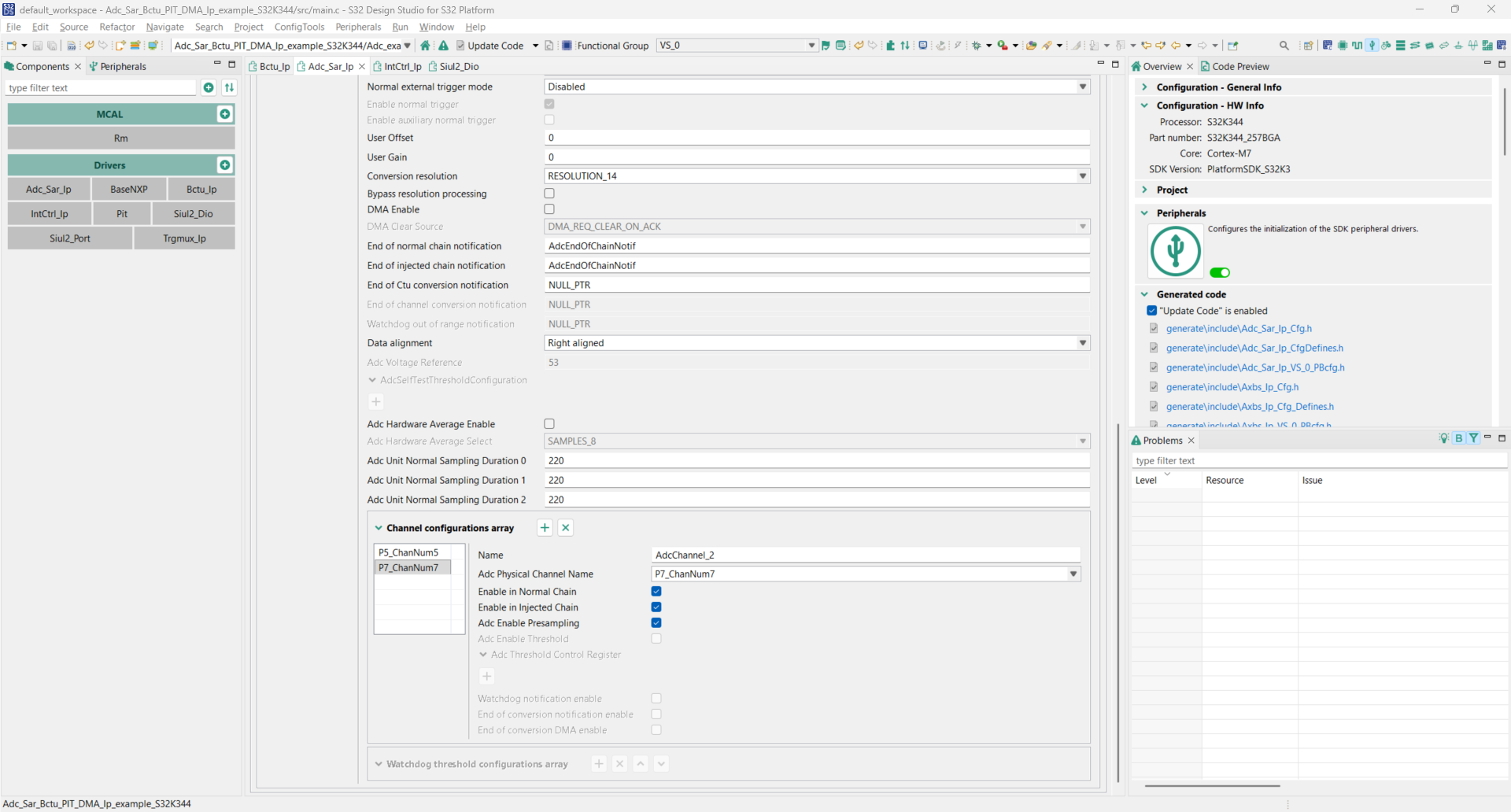 ADC sar example for the S32k3XX - NXP Community