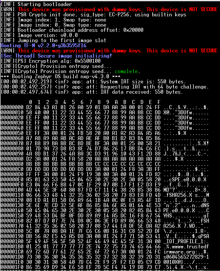 RW612 MCUBoot + TF-M Not Booting - NXP Community