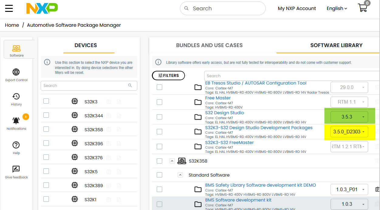 Solved: Differences in tool availability between Automotive SW Package ...