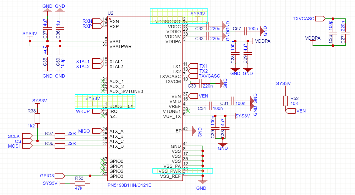 Solved: Re: PN5190B1 pin layout setup - NXP Community