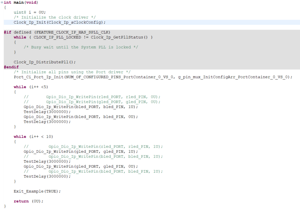 Solved: Unable to run Gpio_Dio_Ip_example_S32K148 using S32K148EVB-Q176 ...