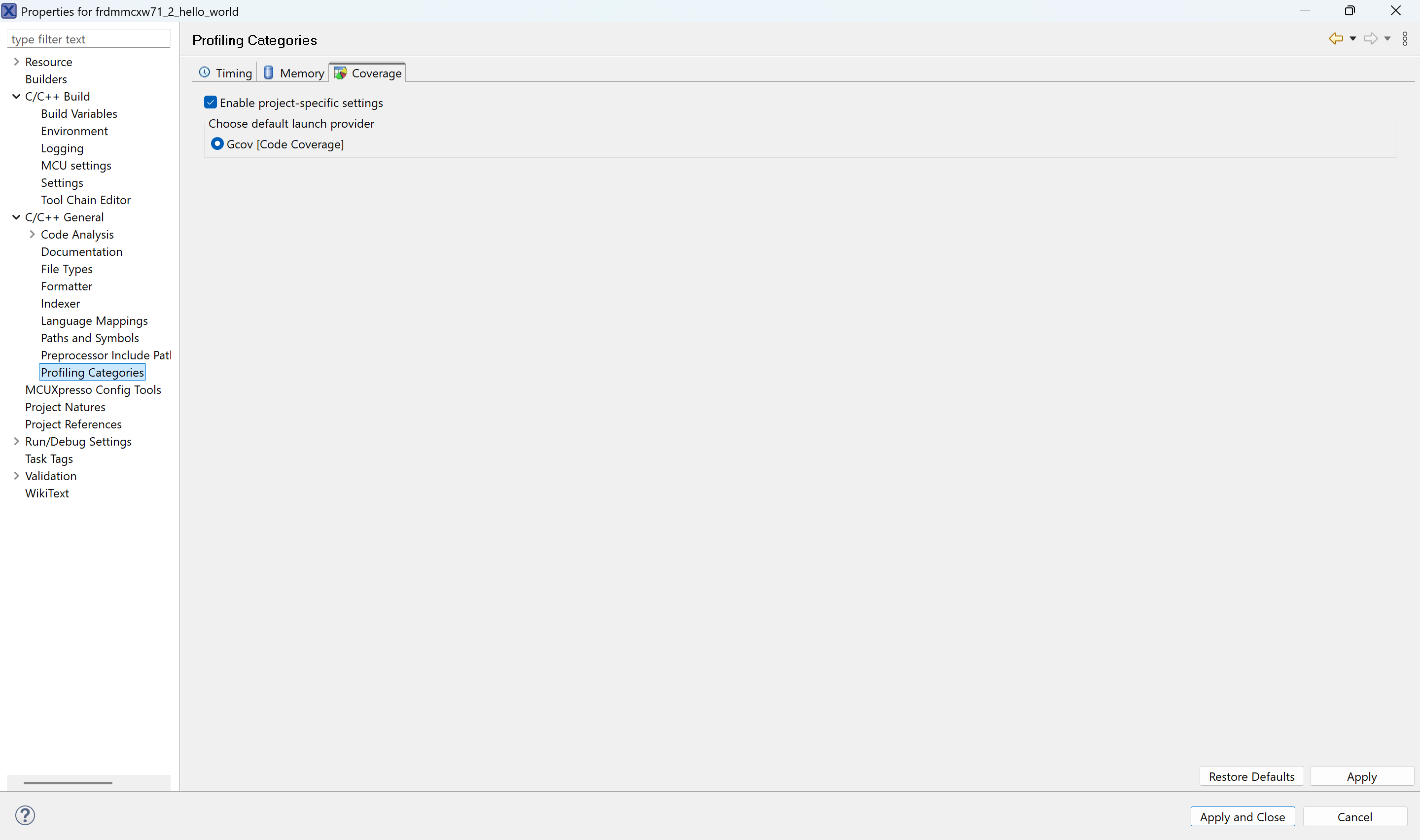 Code Coverage of firmware implementation on MCXW71 - NXP Community