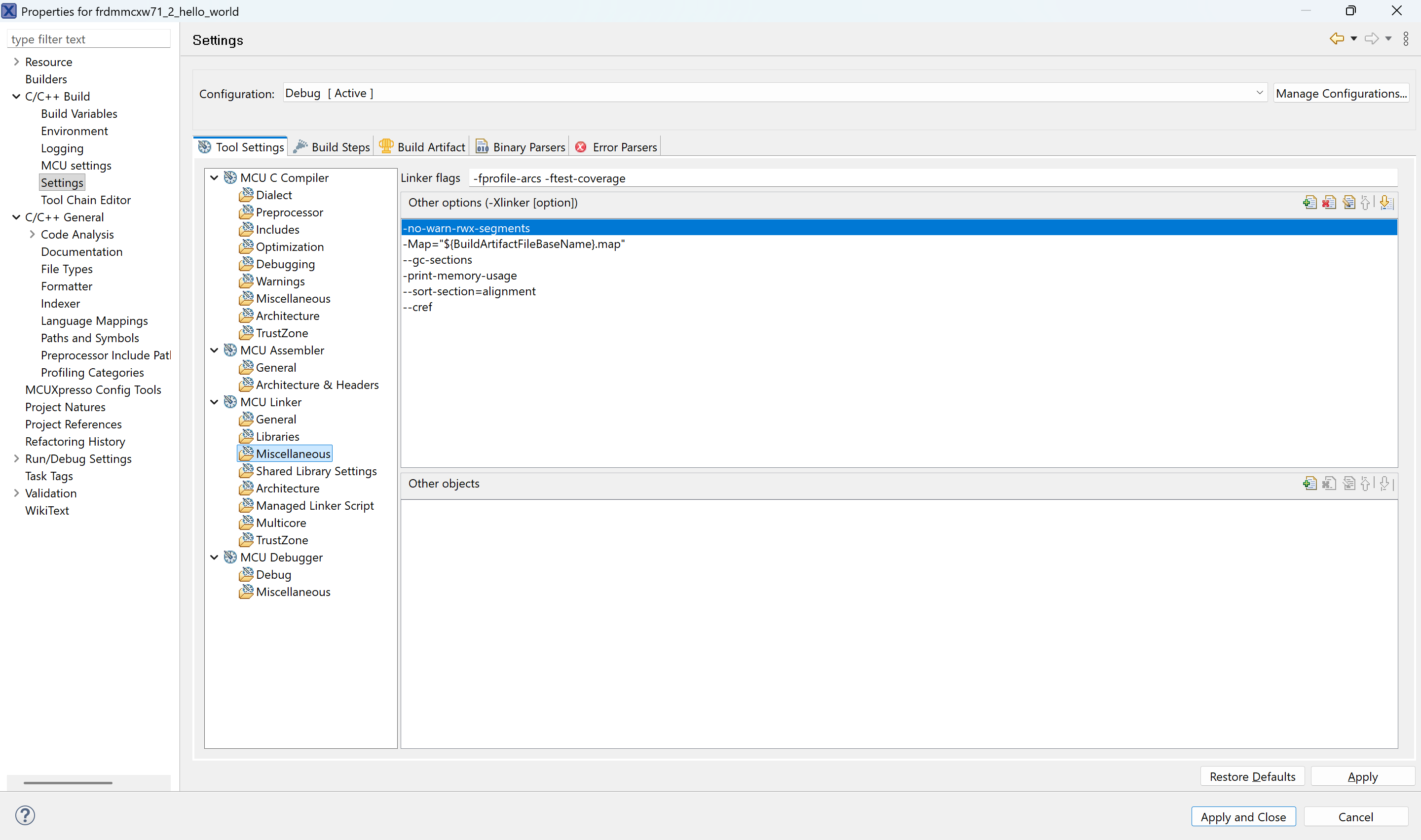 Code Coverage of firmware implementation on MCXW71 - NXP Community