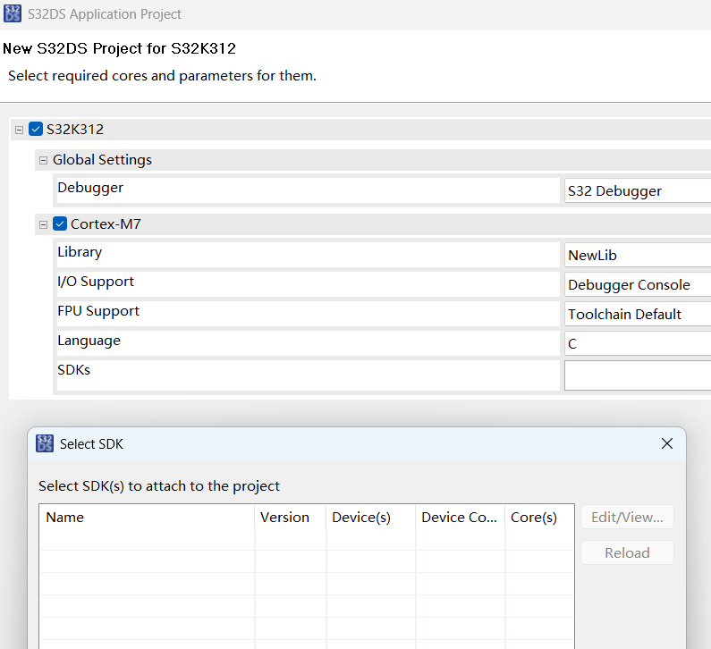 Solved: S32DS3.6.4 3.6.6 S32K3 New Application Project SDK empty - NXP ...