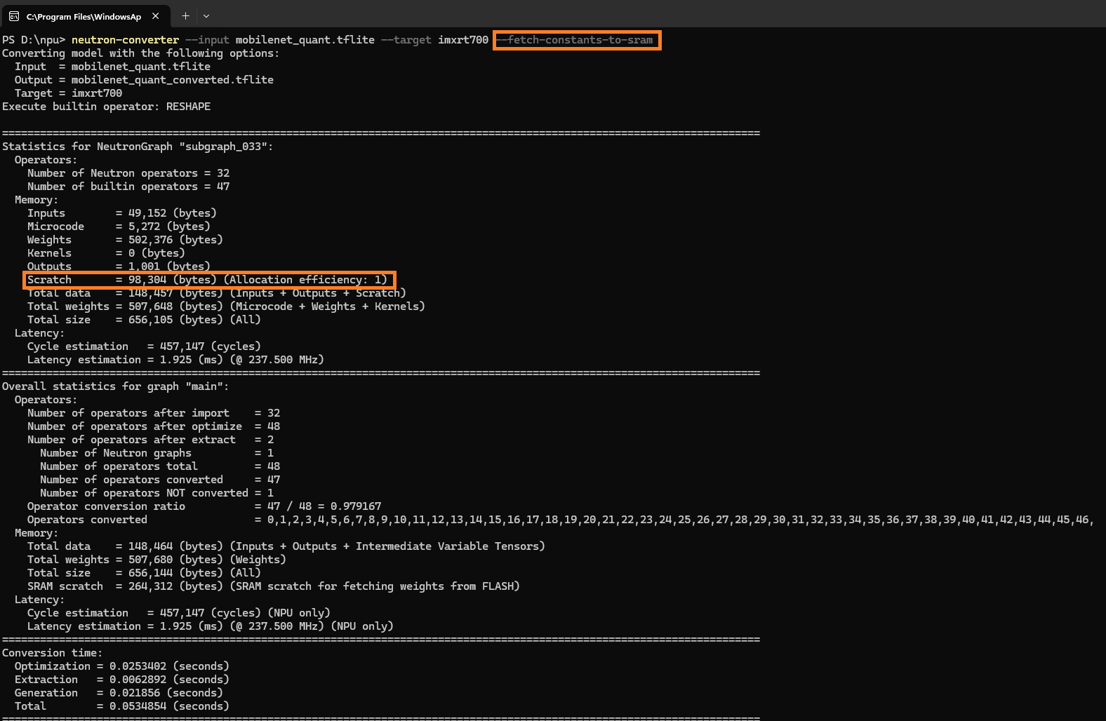 eIQ Neutron NPU Memory Requirements for MCUs - NXP Community