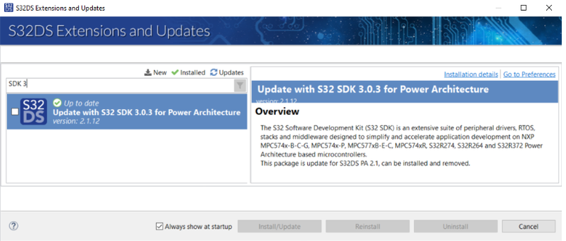 I need RTM 1.5 package for S32 Power architecture Design Studio Project ...