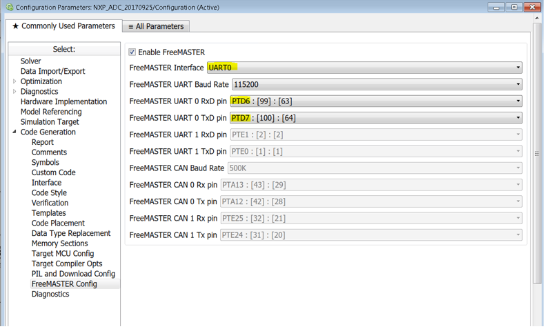 FreeMASTER Konfiguration.PNG FreeMASTER Konfiguration.PNG