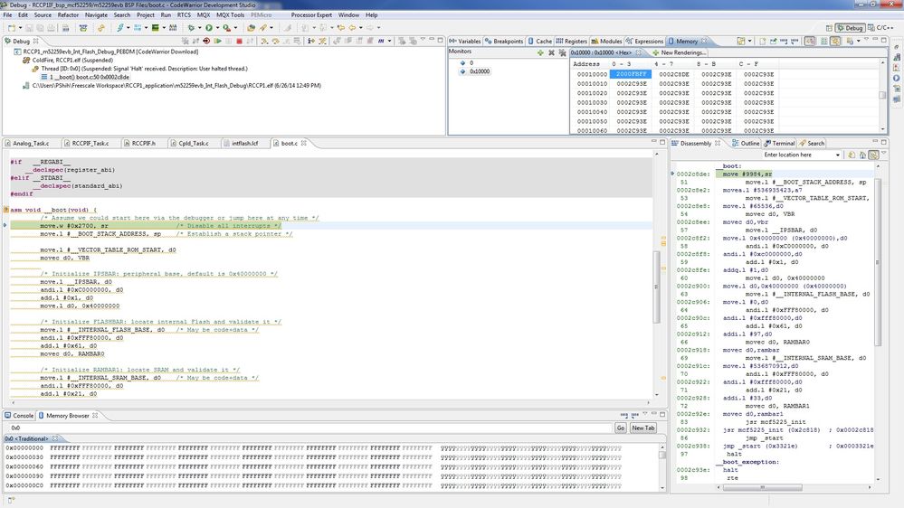 Old project using MCF52259 with debugger.jpg