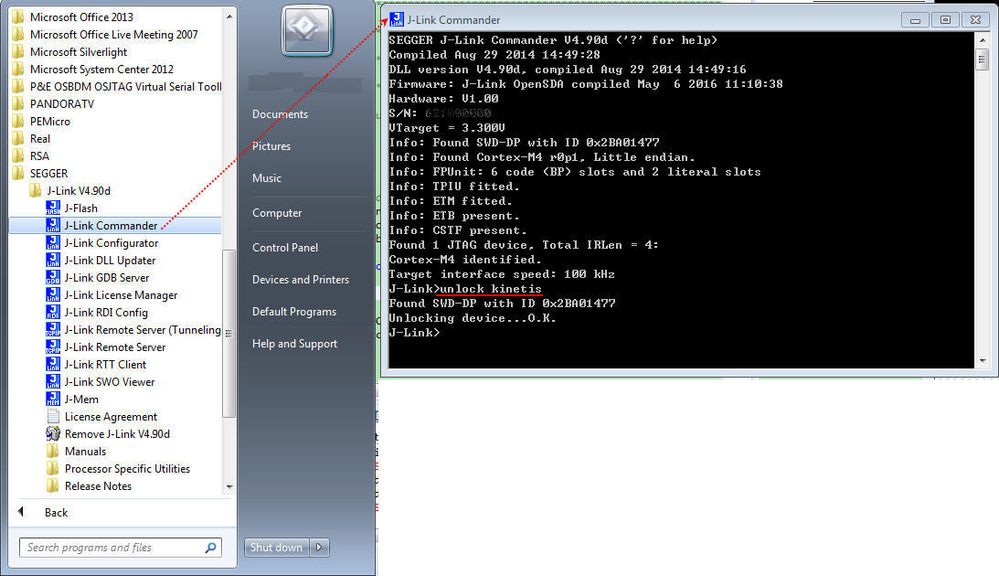 jlink commander unlock kinetis.jpg